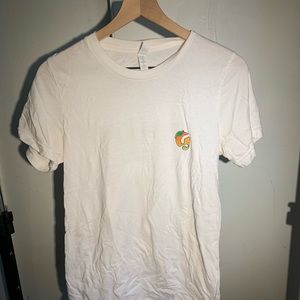 glossier mango release fitted tee